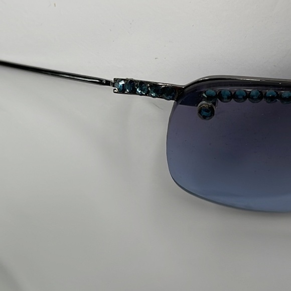 JIMMY Crystal Sunglasses Blue with Blue Swarovski Crystals - Picture 5 of 10